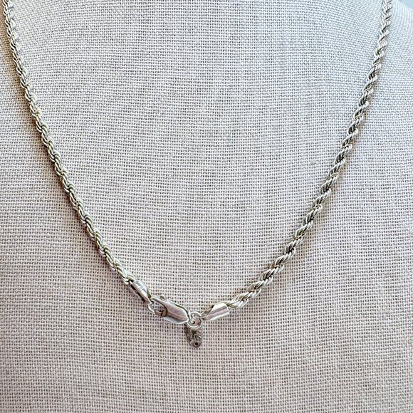 VTG Sterling Silver 925 Leopard Jasper Bezel Set Pendant Necklace 24" Length - Picture 7 of 15